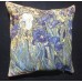 Gobelínový povlak na polštář  - White IRIS  by Vincent van Gogh 
